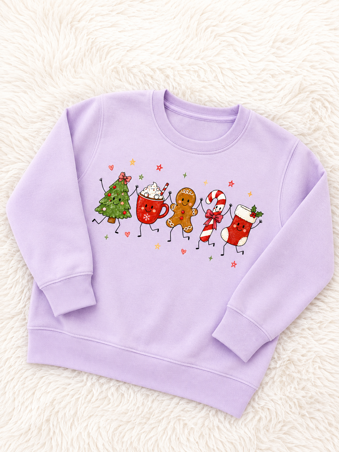 Lilac Christmas sweatshirt