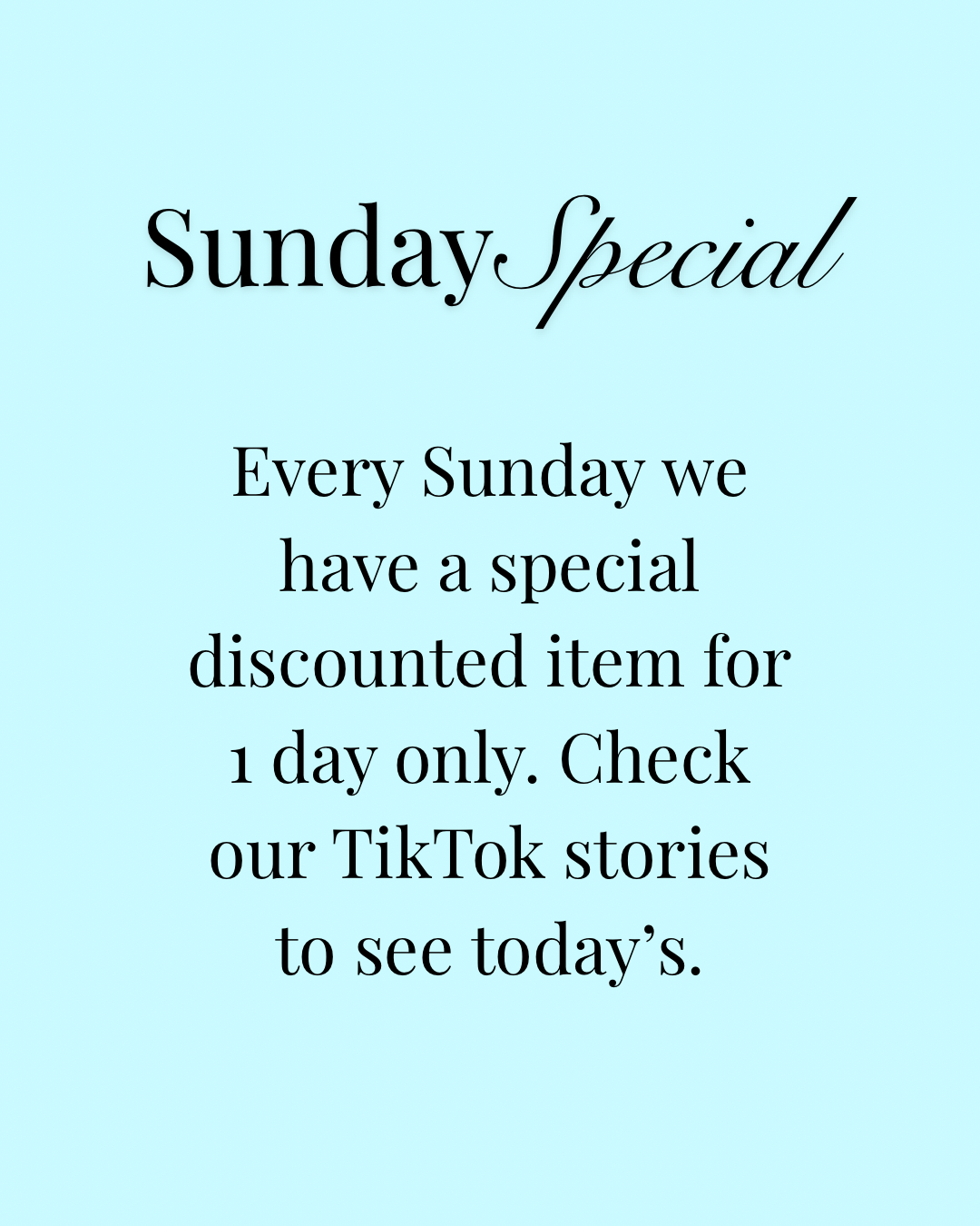 Sunday special